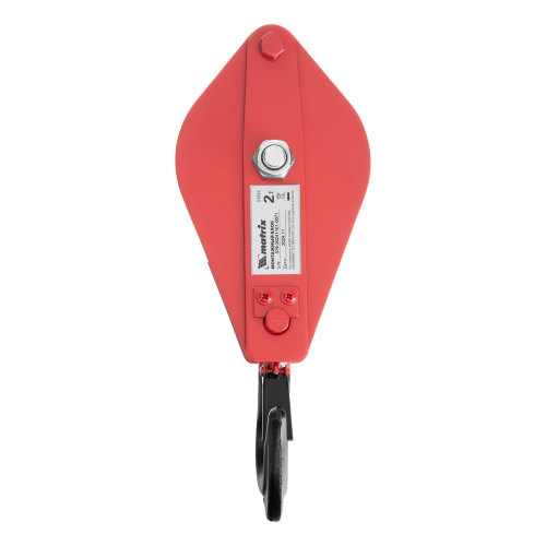 Блок монтажный с крюком, 2 т Matrix по ценам производителя в Москве с доставкой по всей России