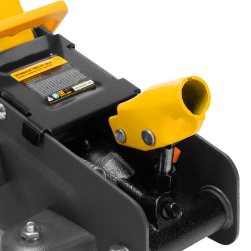 Домкрат гидравлический подкатной с фиксатором, 2,8 т, 135-385 мм Denzel по ценам производителя в Москве с доставкой по всей России