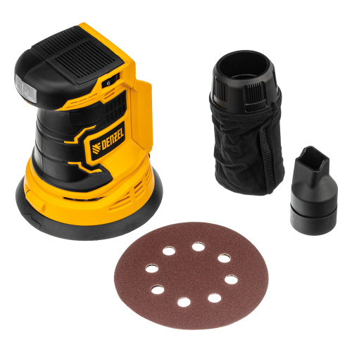 Машина шлифовальная эксцентриковая аккумуляторная COS-125-0, 18В Li-Ion Denzel по ценам производителя в Москве с доставкой по всей России