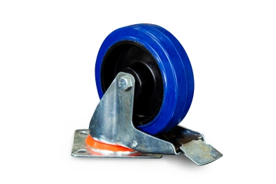 Колесо поворотное резина SRCLb 63 160 мм с тормозом (N) по ценам производителя в Москве с доставкой по всей России