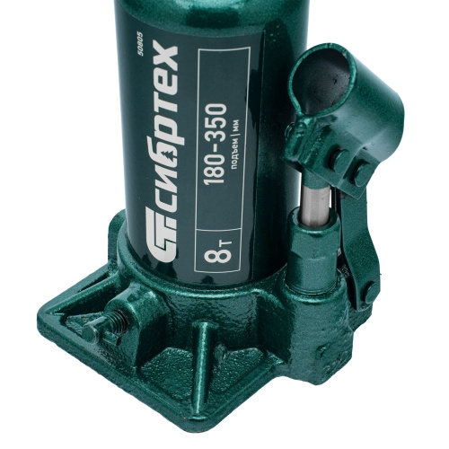 Домкрат гидравлический бутылочный, 8 т, 180-350 мм Сибртех по ценам производителя в Москве с доставкой по всей России