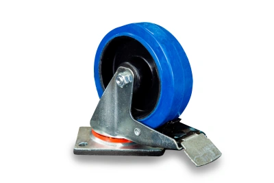 Колесо поворотное резина SRCLb 63 160 мм с тормозом (F) по ценам производителя в Москве с доставкой по всей России