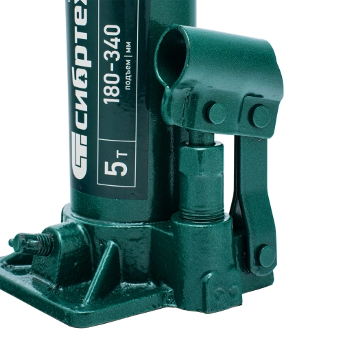 Домкрат гидравлический бутылочный, 5 т, 180-340 мм, в пласт. кейсе Сибртех по ценам производителя в Москве с доставкой по всей России