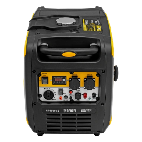 Генератор инверторный GS-5500iSE, 5,5 кВт, 230 В, закрытый корпус,электростартер Denzel по ценам производителя в Москве с доставкой по всей России