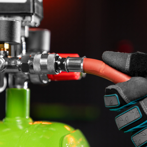 Шланг пневматический резиновый, 10 x 16 мм, 24 бар, армированный, быстросъемное соединение, 10 м Stels по ценам производителя в Москве с доставкой по всей России