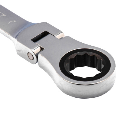 Ключ комбинированный трещоточный, 27 мм, CrV, шарнирный, зеркальный хром Matrix по ценам производителя в Москве с доставкой по всей России