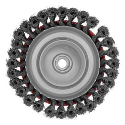 Щетка для УШМ, 150 мм, М14, "чашка", крученая проволока 0.35 мм Matrix по ценам производителя в Москве с доставкой по всей России