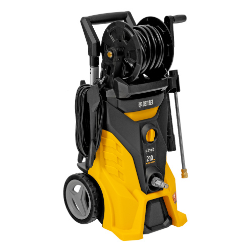 Моечная машина высокого давления R-210iD, 2600 Вт, 210 бар, 8.0 л/мин, асинхронный двигатель, барабан Denzel по ценам производителя в Москве с доставкой по всей России