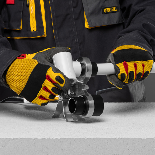 Аппарат для сварки пластиковых труб DWP-750, 750 Вт, 0-300 град, 4 насадки, 20-40 мм Denzel по ценам производителя в Москве с доставкой по всей России