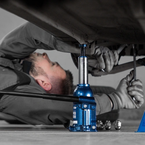 Домкрат гидравлический бутылочный телескопический, 4 т, подъем 170-420 мм Stels по ценам производителя в Москве с доставкой по всей России