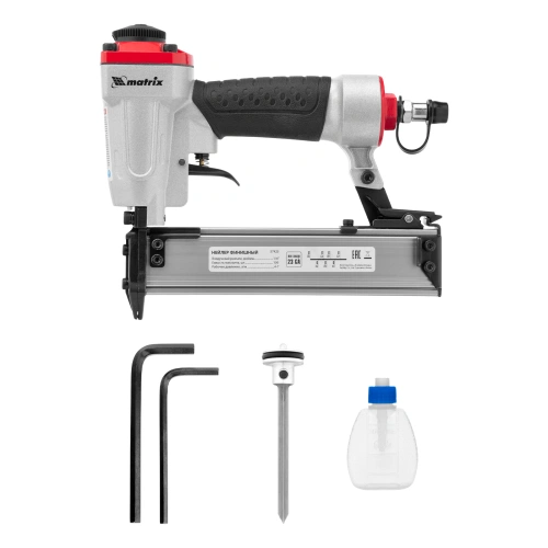 Нейлер финишный, шпилькозабивной пистолет, пневматический, гвоздь 23GA D 0.64 мм  длина 10-30 мм Matrix по ценам производителя в Москве с доставкой по всей России