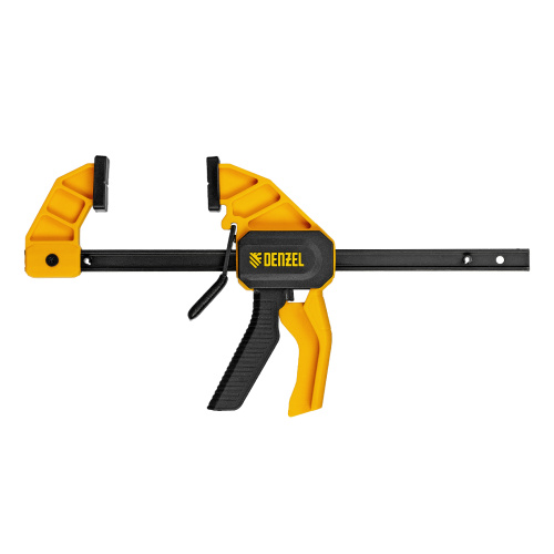 Струбцина F-образная, быстрозажимная, 150 х 55 мм, усиленный нейлоновый корпус Denzel по ценам производителя в Москве с доставкой по всей России