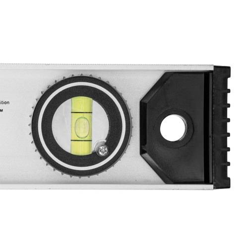 Уровень алюминиевый "Рельс", 400 мм, 3 глазка (1 поворотный) Matrix по ценам производителя в Москве с доставкой по всей России