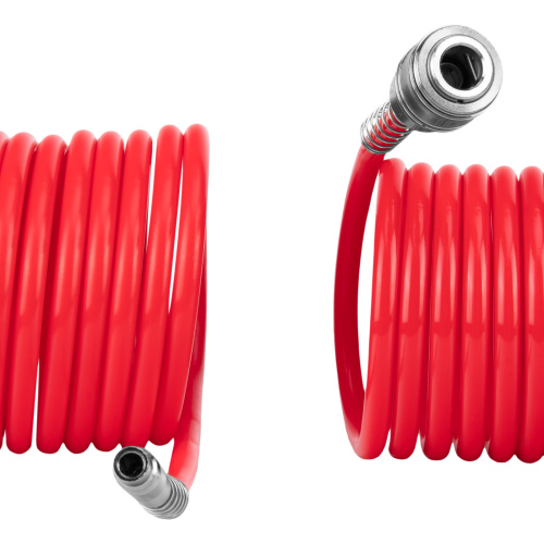 Шланг спиральный воздушный, 10 м, с быстросъемными соединениями Matrix по ценам производителя в Москве с доставкой по всей России