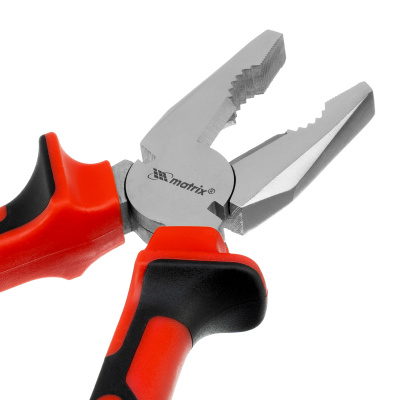 Плоскогубцы Nickel, никелированные 200 мм, двухкомпонентные рукоятки Matrix купить в Москве с доставкой по всей России | ProtosMarket.ru