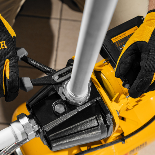 Насосная станция PS1100С, 1100 Вт, 4500 л/ч, ресивер 24 л, подъем 46 м, чугун Denzel по ценам производителя в Москве с доставкой по всей России