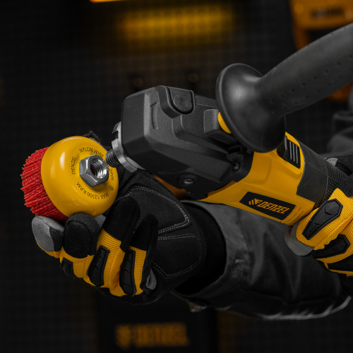 Щетка для УШМ, 75 мм, Чашка, нейлоновая щетина, М14 Denzel по ценам производителя в Москве с доставкой по всей России