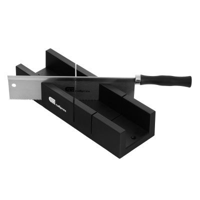 Стусло пластиковое 300х60 мм, пила 250 мм Сибртех по ценам производителя в Москве с доставкой по всей России