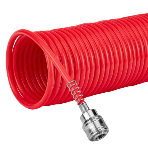 Шланг спиральный воздушный, 15 м, с быстросъемными соединениями Matrix по ценам производителя в Москве с доставкой по всей России