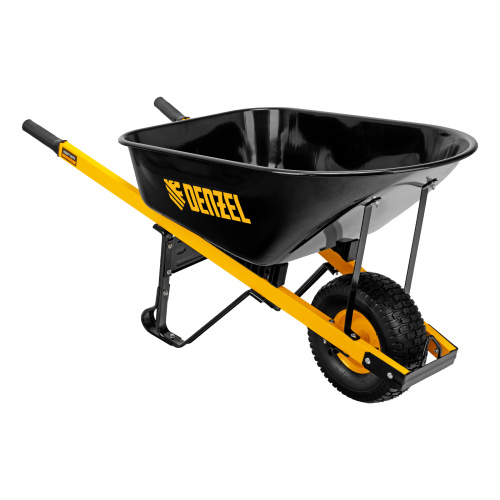 Тачка строительная, усиленная, объем 140 л, 230 кг, колесо 15х6.00-6 Denzel по ценам производителя в Москве с доставкой по всей России