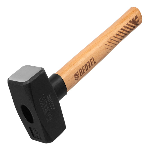 Кувалда, 2000 г, кованая головка, буковая рукоятка Denzel по ценам производителя в Москве с доставкой по всей России