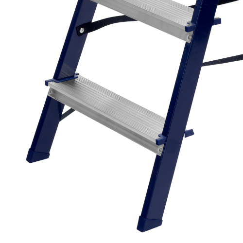 Стремянка двусторонняя 4 ступени, стальная, Сибртех по ценам производителя в Москве с доставкой по всей России