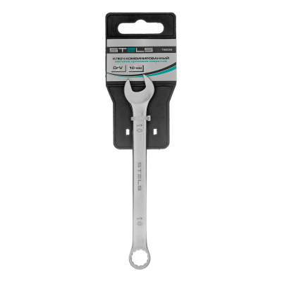 Ключ комбинированный, 10 мм, CrV, матовый хром Stels по ценам производителя в Москве с доставкой по всей России