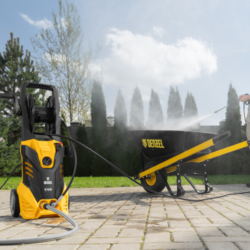 Моечная машина высокого давления R-165D, 2200 Вт, 165 бар, 7 л/мин, с барабаном Denzel по ценам производителя в Москве с доставкой по всей России