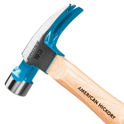 Молоток-гвоздодер, 280 г, угол 75, магнит, обрезиненная рукоятка American hickory GROSS по ценам производителя в Москве с доставкой по всей России