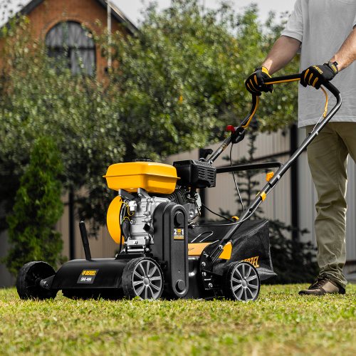 Скарификатор-аэратор бензиновый SAG-400, 212 см3, -15/+10 мм, 40 см Denzel по ценам производителя в Москве с доставкой по всей России