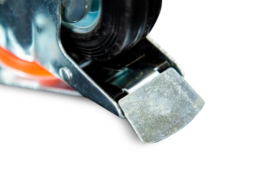 Колесо поворотное резина SCb 93 75 мм с тормозом (Y) по ценам производителя в Москве с доставкой по всей России