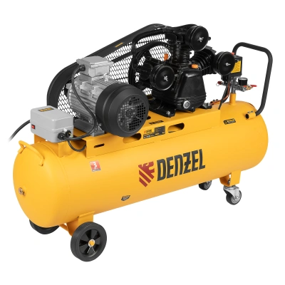 Компрессор воздушный BCW3000-T/100, ременный привод, 3.0 кВт, 100 литров, 520 л/мин Denzel по ценам производителя в Москве с доставкой по всей России