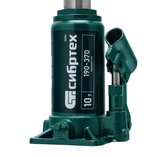 Домкрат гидравлический бутылочный, 10 т, 190-370 мм Сибртех по ценам производителя в Москве с доставкой по всей России