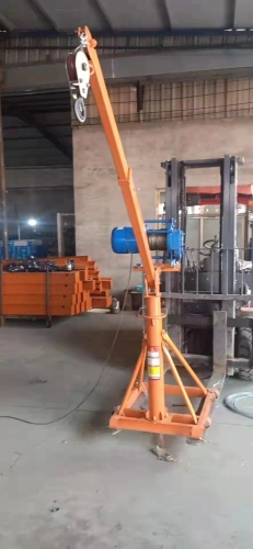 Мини-кран строительный TOR KM с поворотной стрелой и лебедкой KCD (TSA) 300/500 кг 60/30 м 220В по ценам производителя в Москве с доставкой по всей России