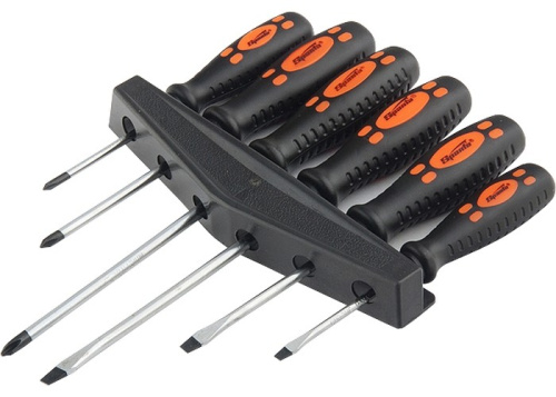 Набор отверток, двухкомпонентные рукоятки, 6 шт CrV Sparta. по ценам производителя в Москве с доставкой по всей России