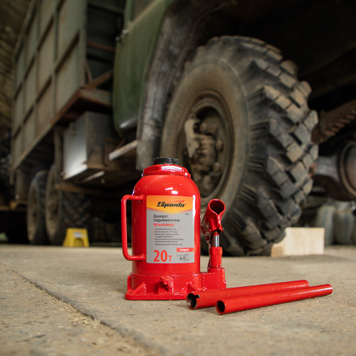 Домкрат гидравлический бутылочный 20 т, h подъема 215-405 мм Sparta Compact по ценам производителя в Москве с доставкой по всей России