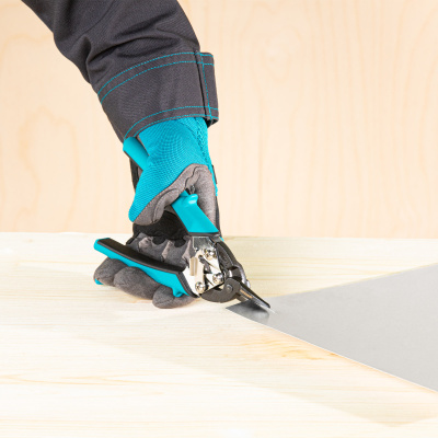 Ножницы по металлу "Piranha", 190 мм, прямой рез, сталь СrM, двухкомпонентные рукоятки Gross купить в Москве с доставкой по всей России | ProtosMarket.ru