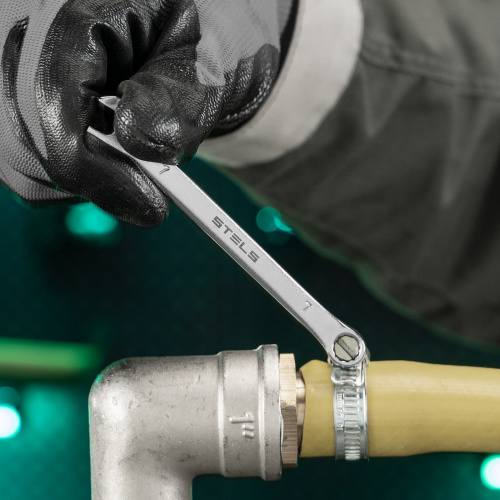 Ключ комбинированный, 7 мм, CrV, матовый хром Stels по ценам производителя в Москве с доставкой по всей России