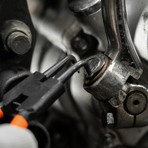 Съемник, 150 мм, для внешних стопорных колец, изогнутые губки (разжим) Sparta по ценам производителя в Москве с доставкой по всей России