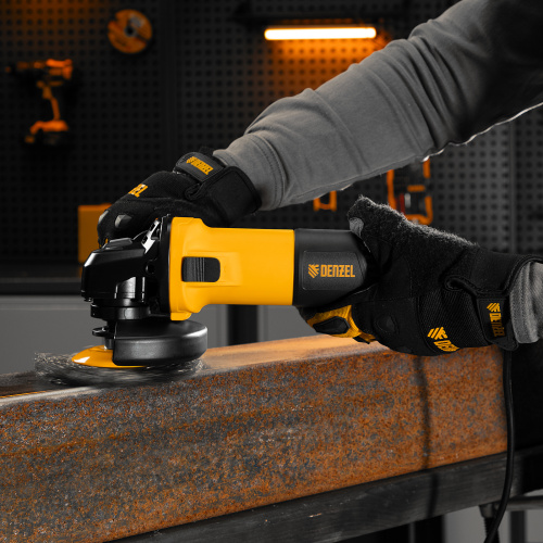 Машина шлифовальная угловая AGH125-900, 900 Вт, 125 мм, 11000 об/мин Denzel по ценам производителя в Москве с доставкой по всей России