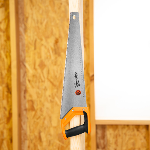 Ножовка по дереву, 500 мм, 7-8 TPI, зуб 2D, каленый зуб, двухкомпонентная рукоятка Sparta по ценам производителя в Москве с доставкой по всей России