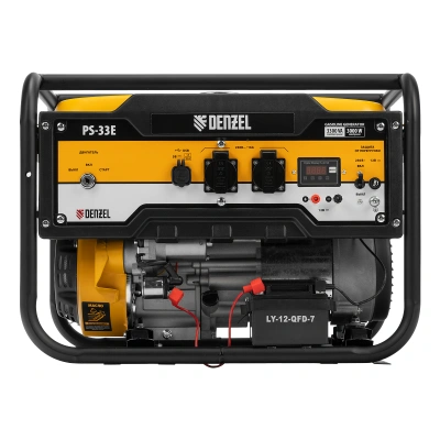Генератор бензиновый PS-33E, 3.3 кВт, 230В, 15 л, электростартер Denzel купить в Москве с доставкой по всей России | ProtosMarket.ru