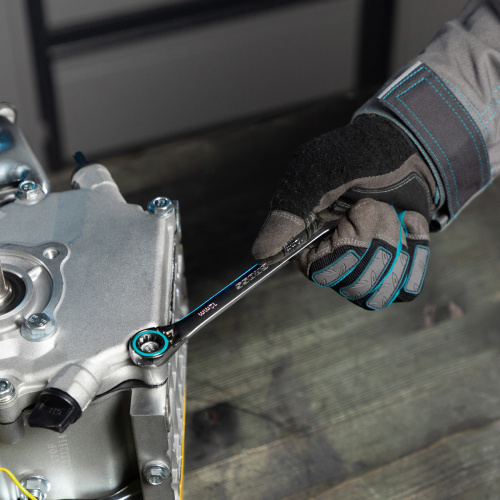 Набор ключей комбинированных с трещоткой, 8-19 мм, 7 шт, реверсивные, CrV Gross по ценам производителя в Москве с доставкой по всей России