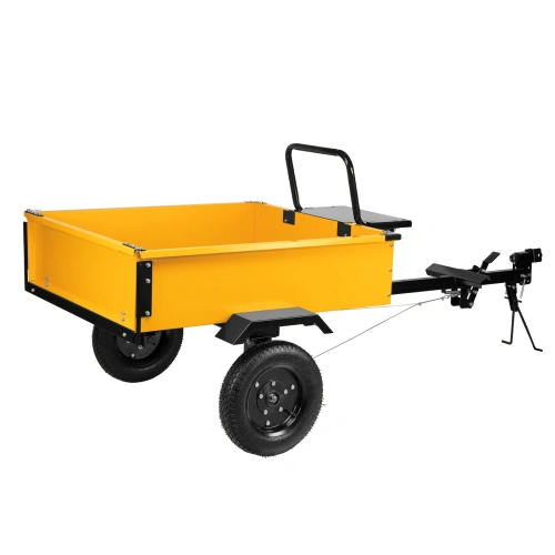 Прицеп для мотоблока TT-500, оцинк., груз. 500 кг, рег. сцепка, колеса 4.00-10, в упаковке Denzel по ценам производителя в Москве с доставкой по всей России