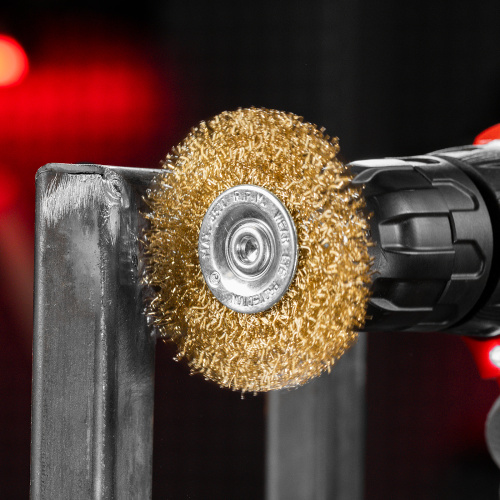 Набор щеток для дрели, 3 шт, 1 плоская, 65 мм, 50 мм "чашка", ручная металлическая Matrix по ценам производителя в Москве с доставкой по всей России