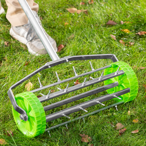 Аэратор газонный, 440 х 1400 мм, стальной черенок, Palisad по ценам производителя в Москве с доставкой по всей России