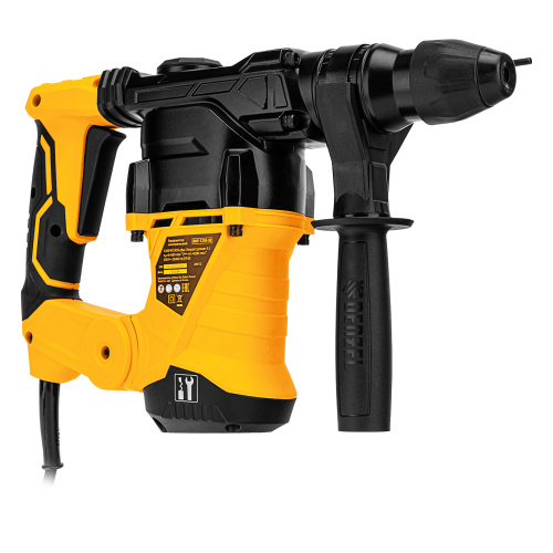 Перфоратор электрический RHV-1250-30, SDS-plus, 1250 Вт, 5 Дж, 3 плюс 1 режим Denzel по ценам производителя в Москве с доставкой по всей России