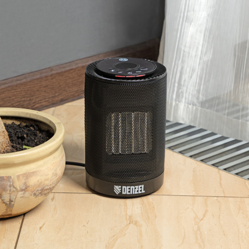 Тепловентилятор электрический керамический DTFC-1200, 3 режима, вентилятор, нагрев 600/1200 Вт Denzel по ценам производителя в Москве с доставкой по всей России