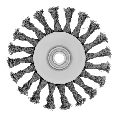 Щетка для УШМ, 125 мм, М14, "тарелка", крученая металлическая проволока Сибртех по ценам производителя в Москве с доставкой по всей России