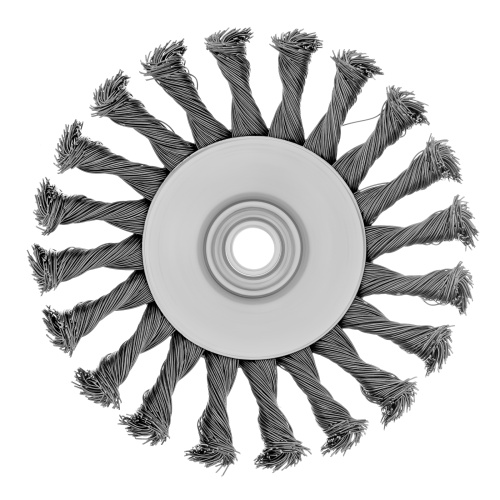 Щетка для УШМ, 125 мм, М14, "тарелка", крученая металлическая проволока Сибртех по ценам производителя в Москве с доставкой по всей России